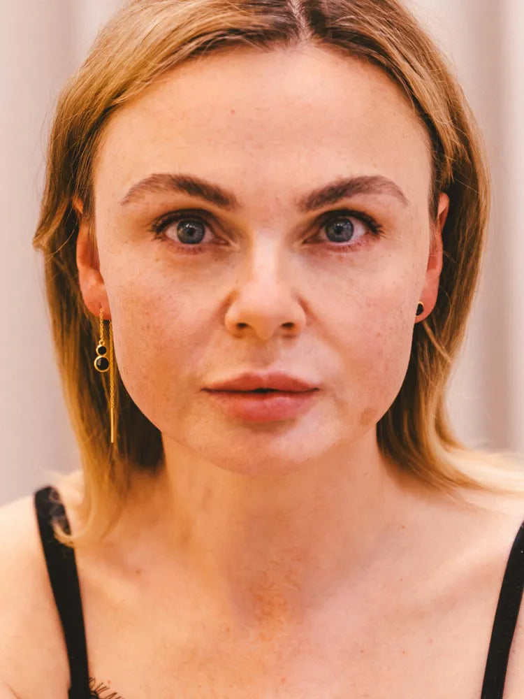 Spinel Dome Earrings