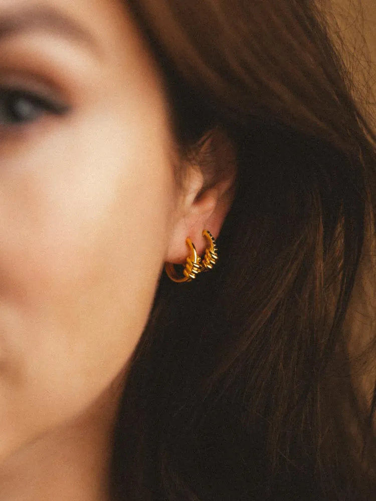 Twirl Hoop Earrings