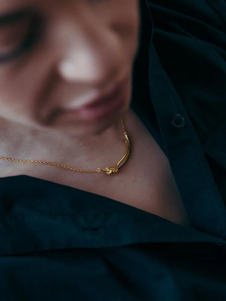 Twirl Spinel Necklace