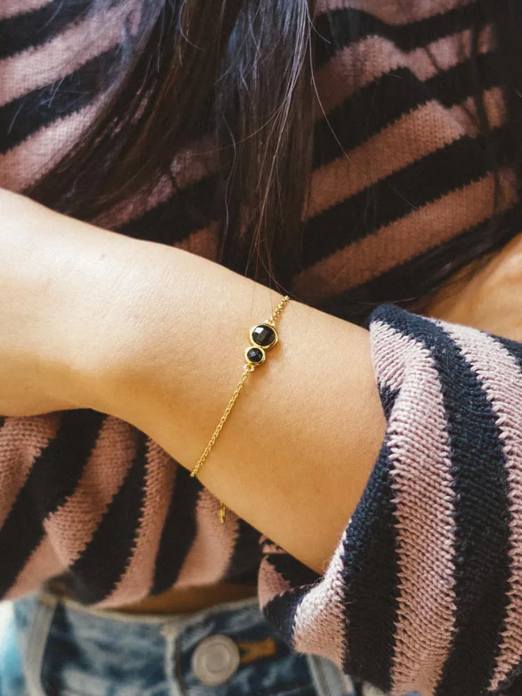 Spinel Dome Duo Bracelet