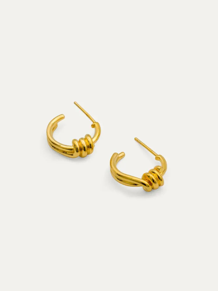 Twirl Hoop Earrings