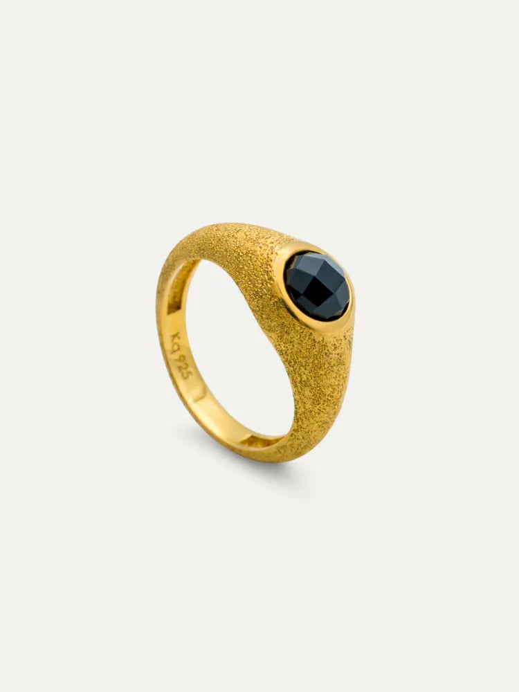 Spinel Spark Signet Ring