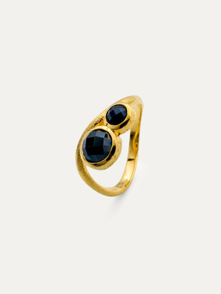 Spinel Dome Duo Ring