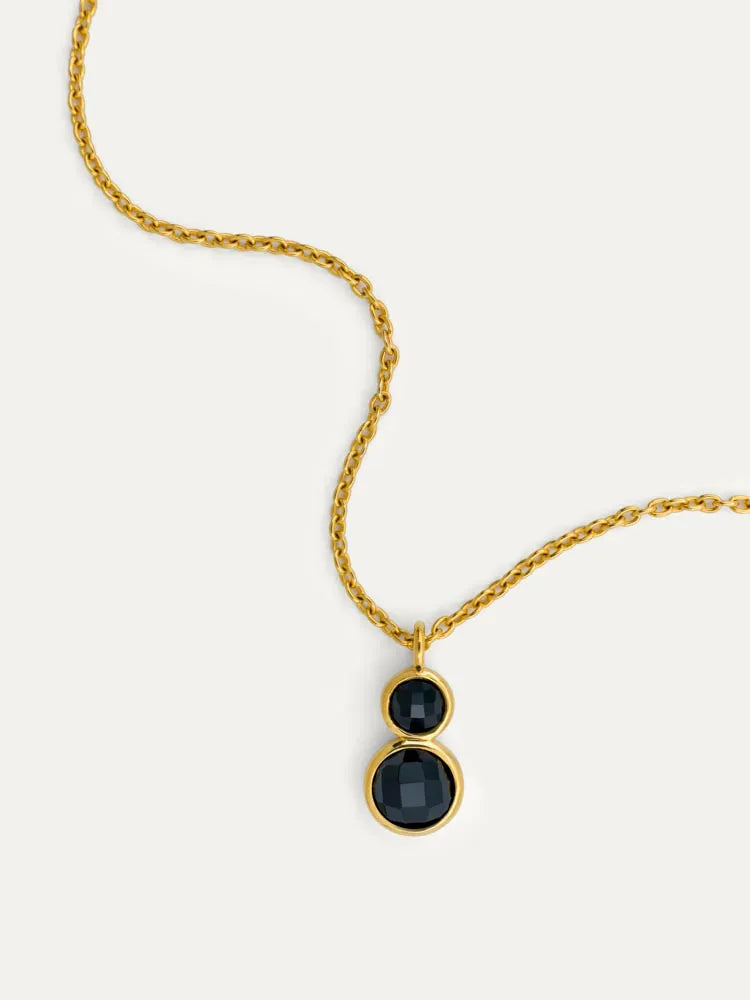 Spinel Dome Duo Necklace