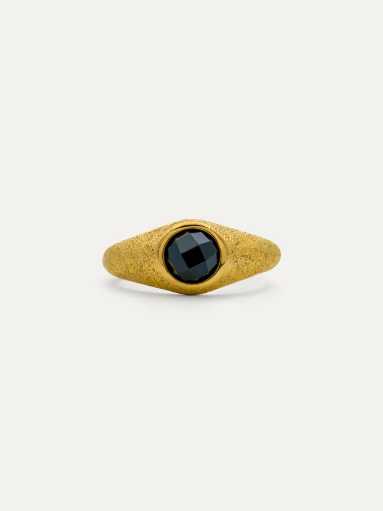 Spinel Spark Signet Ring