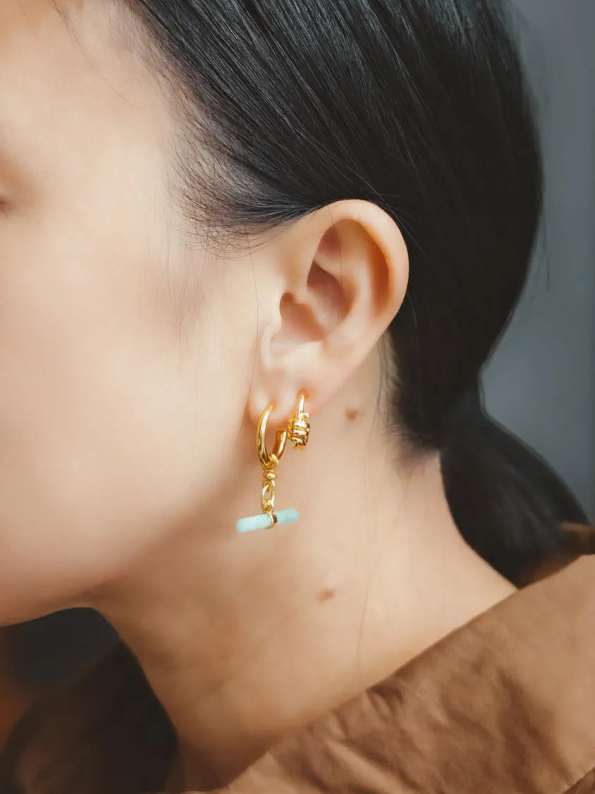 Rod Hoop Earrings